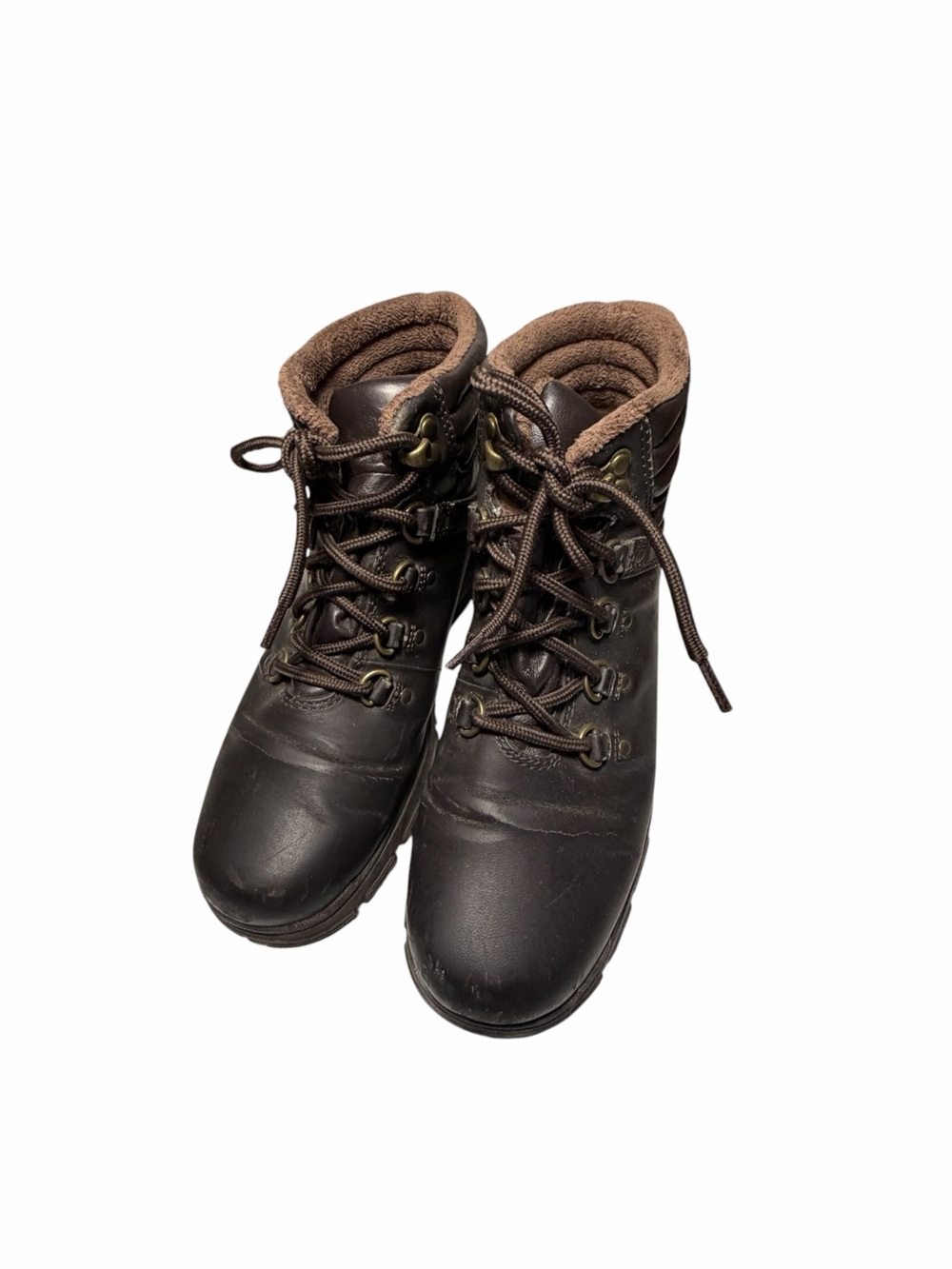 Rugged Outback  Brown Lace-Up Ankle Boots Sz 8